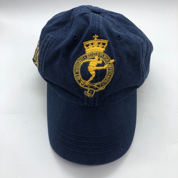 Rare kicker 2004 Ralph Lauren Polo Rugby Navy Baseball Cap OSFA Get Involved